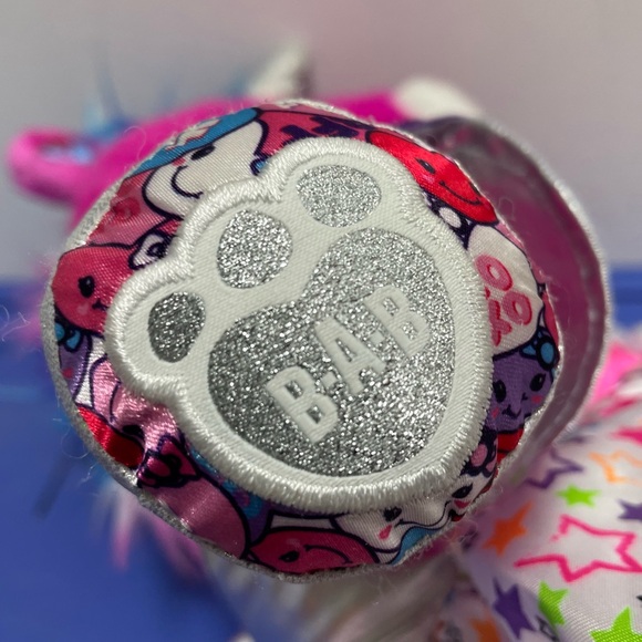 Large Plush Build a Bear Pink Unicorn Stuffed Animal Girl Power BFF XOXO - Picture 6 of 9